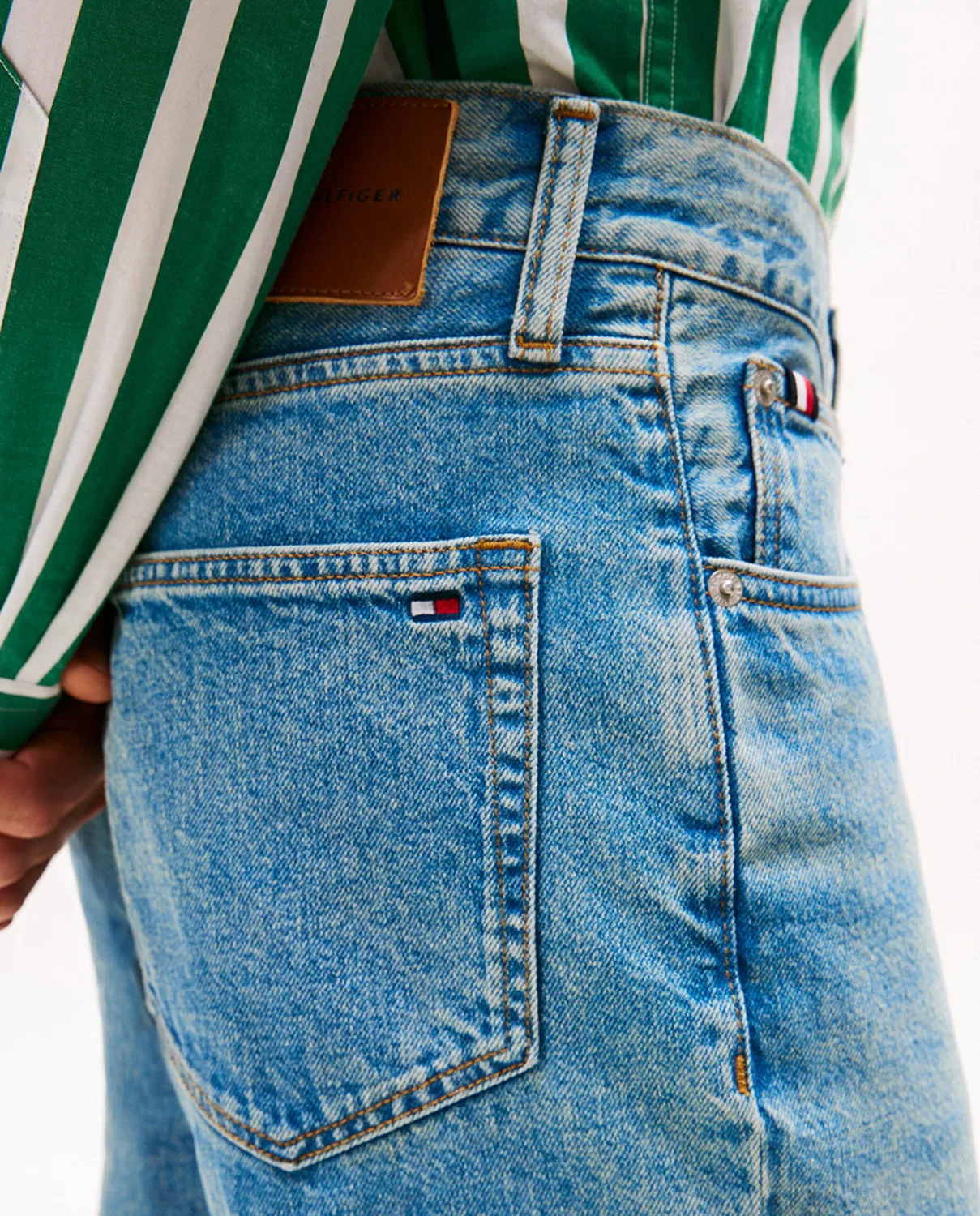 Мужские джинсы зауженные Harlem Tommy Hilfiger, Azul Claro — фото 4