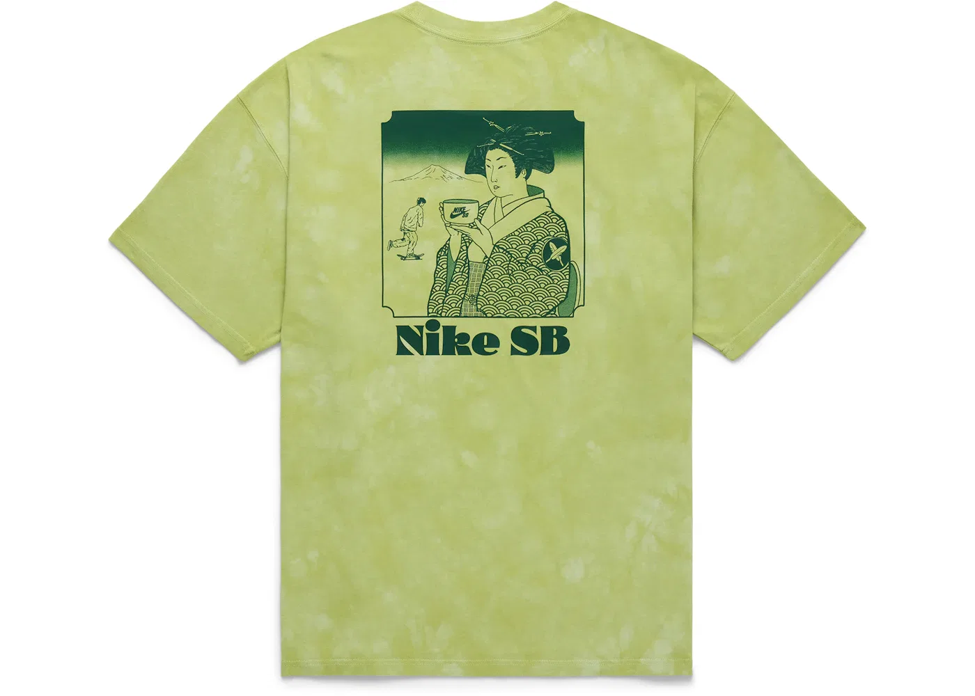 Мужская футболка с принтом Nike SB Yuto Nike, Olive Aura — фото 2