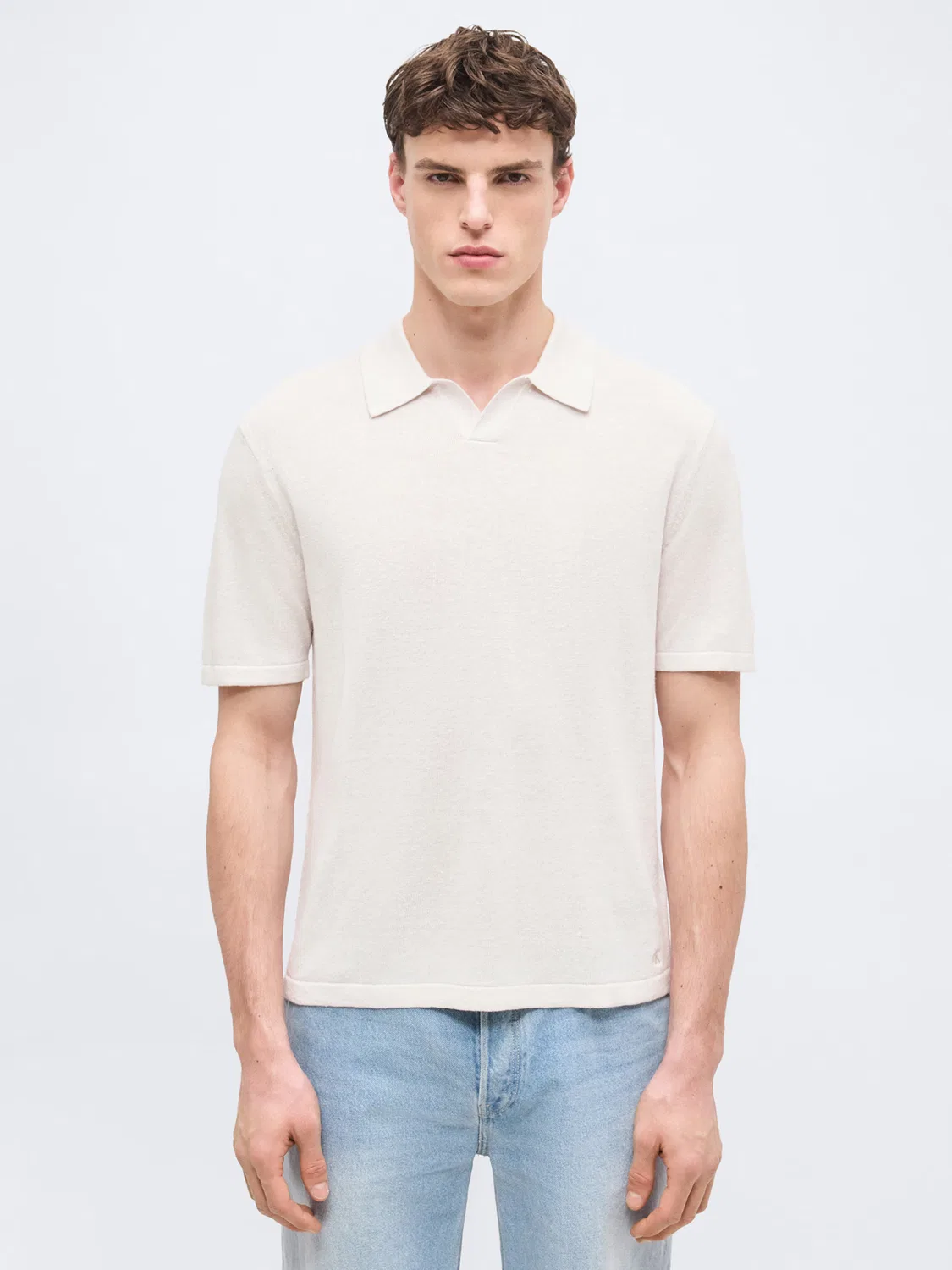 Свитер Calvin Klein Johnny, белый — фото 2