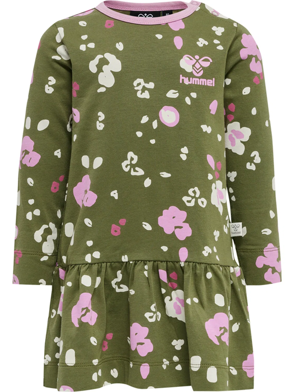 Детское платье с длинным рукавом Hmlalisa Hummel, Dark Green