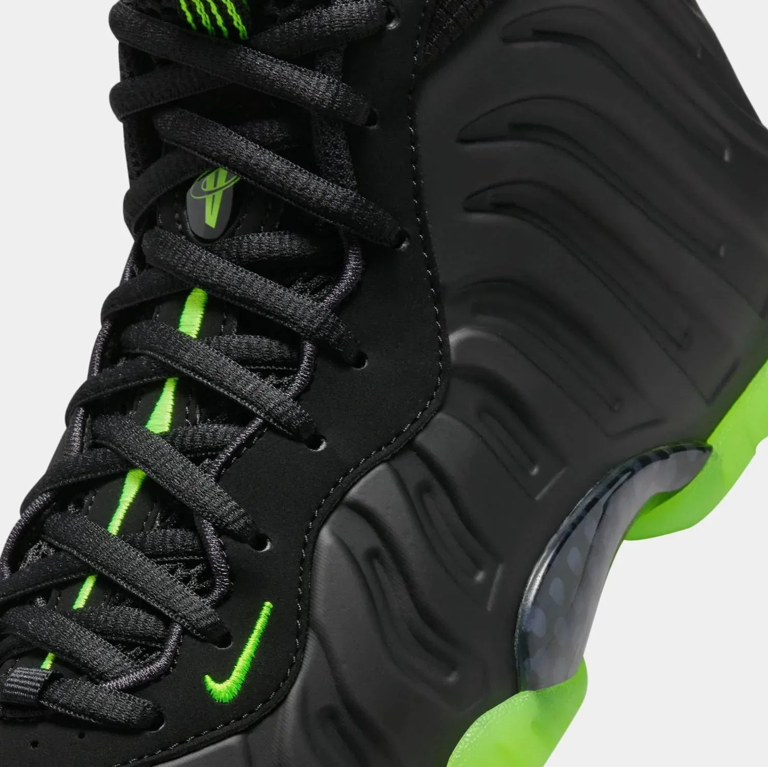 Детские кроссовки Nike Little Posite One, Black/Green — фото 3