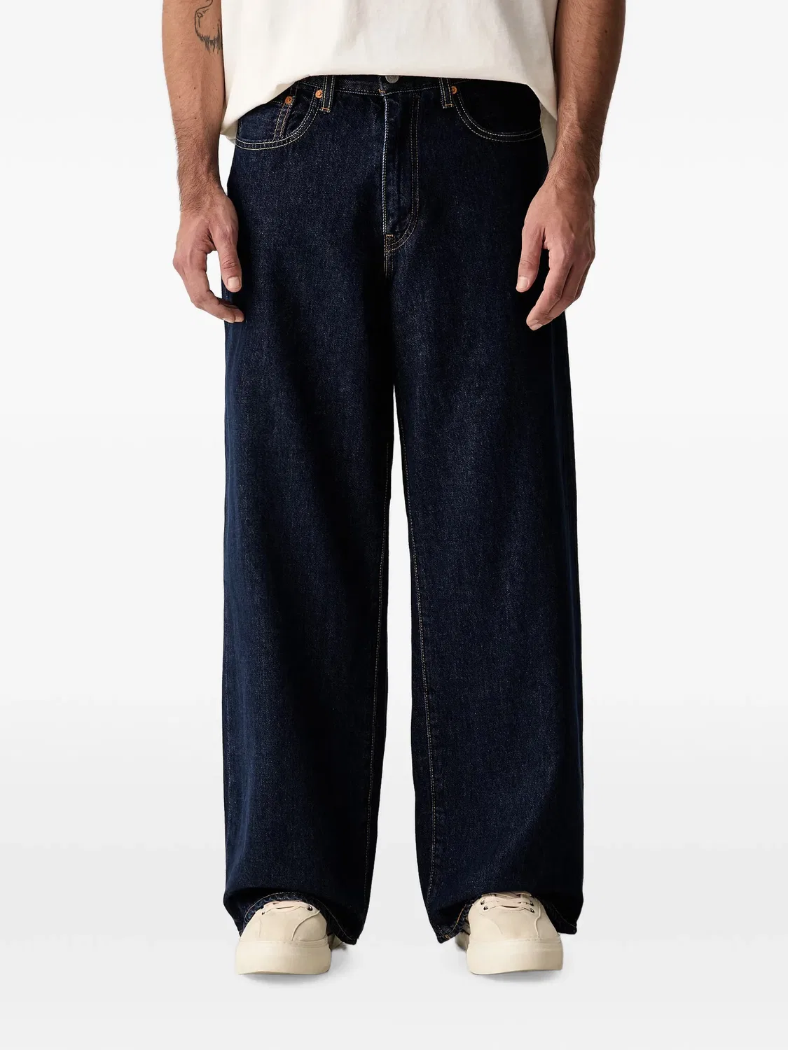 Джинсы бэгги синего цвета Levi's, синий