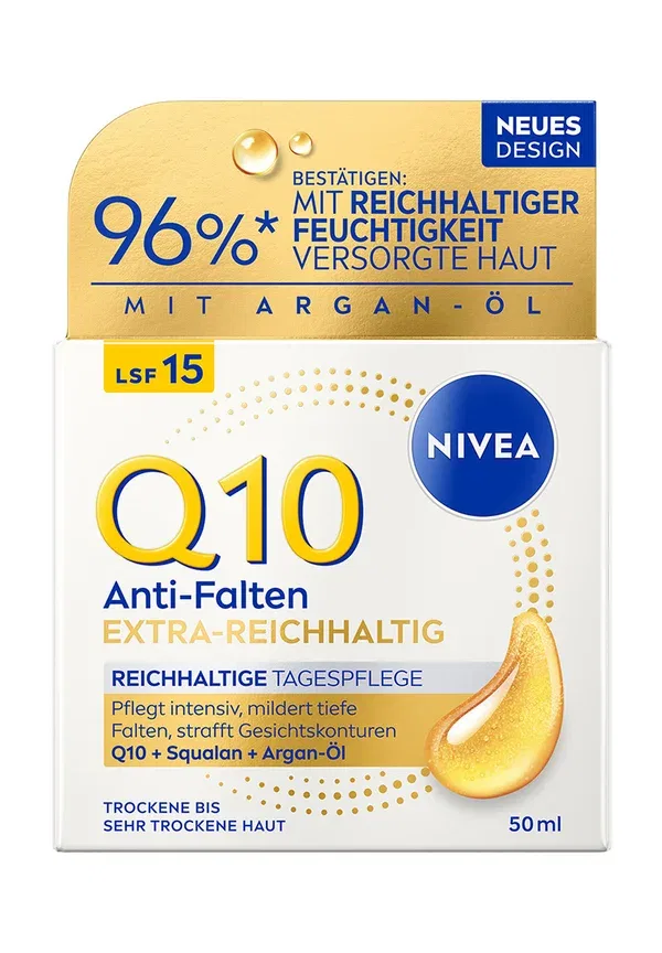 Крем для лица с Q10 SPF 15 Q10 anti-falten extra-reichhaltige tagespflege lsf 15 Nivea 50 мл — фото 4