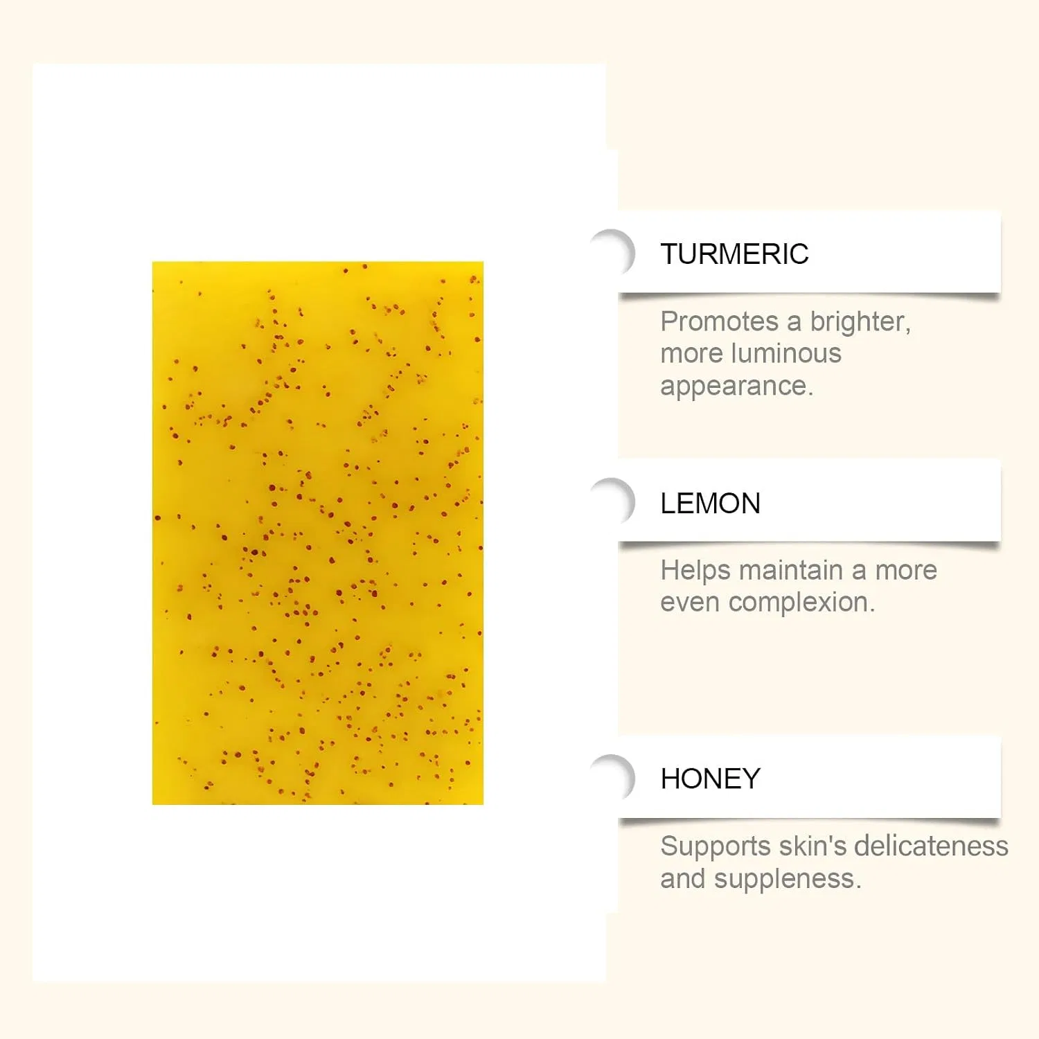 Мыло Turmeric Lemon Soap, homomdy, 3 шт., 100 г — фото 3