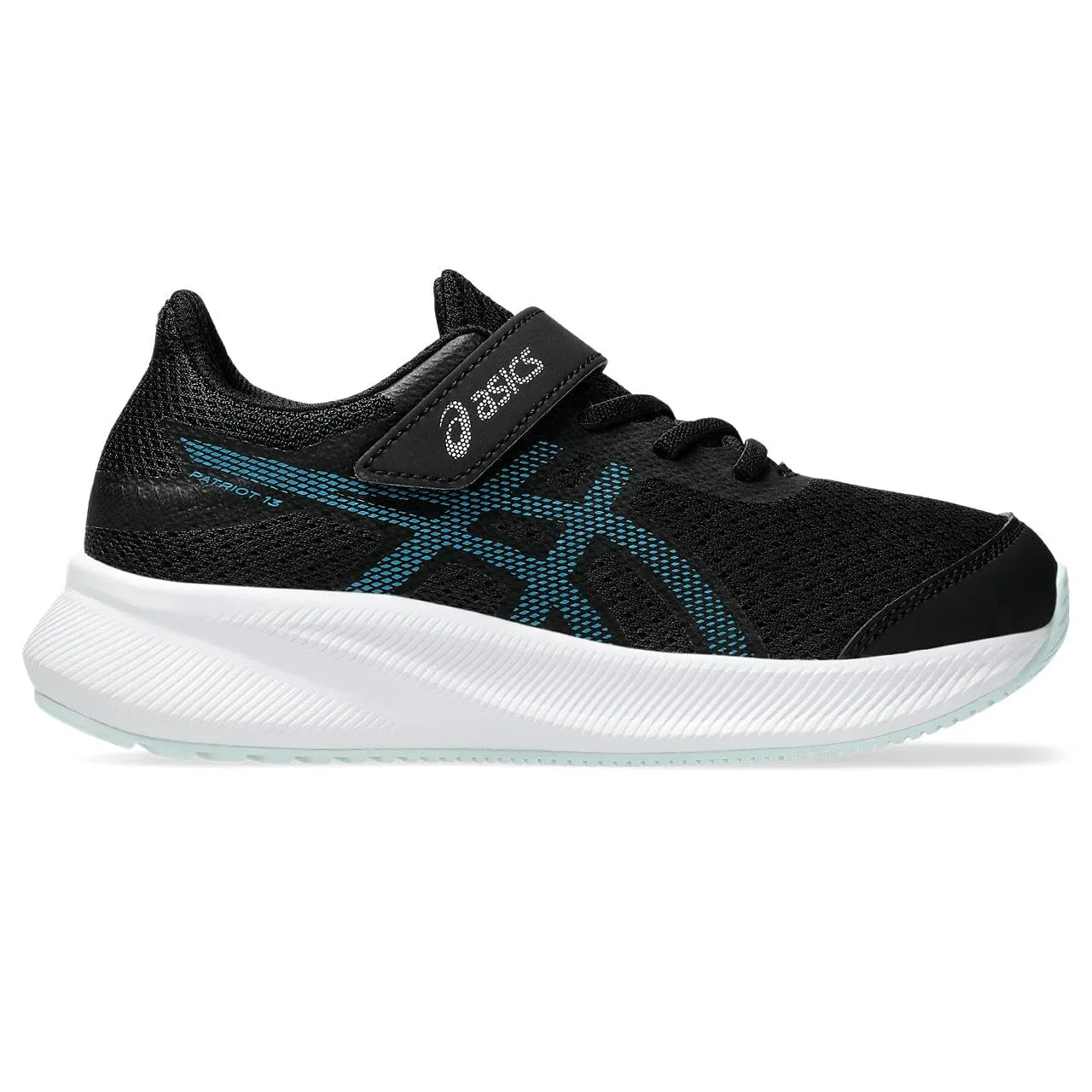 Детские кроссовки для мальчиков с сетчатым верхом Patriot 13 PS ASICS, Black Blue Teal — фото 3