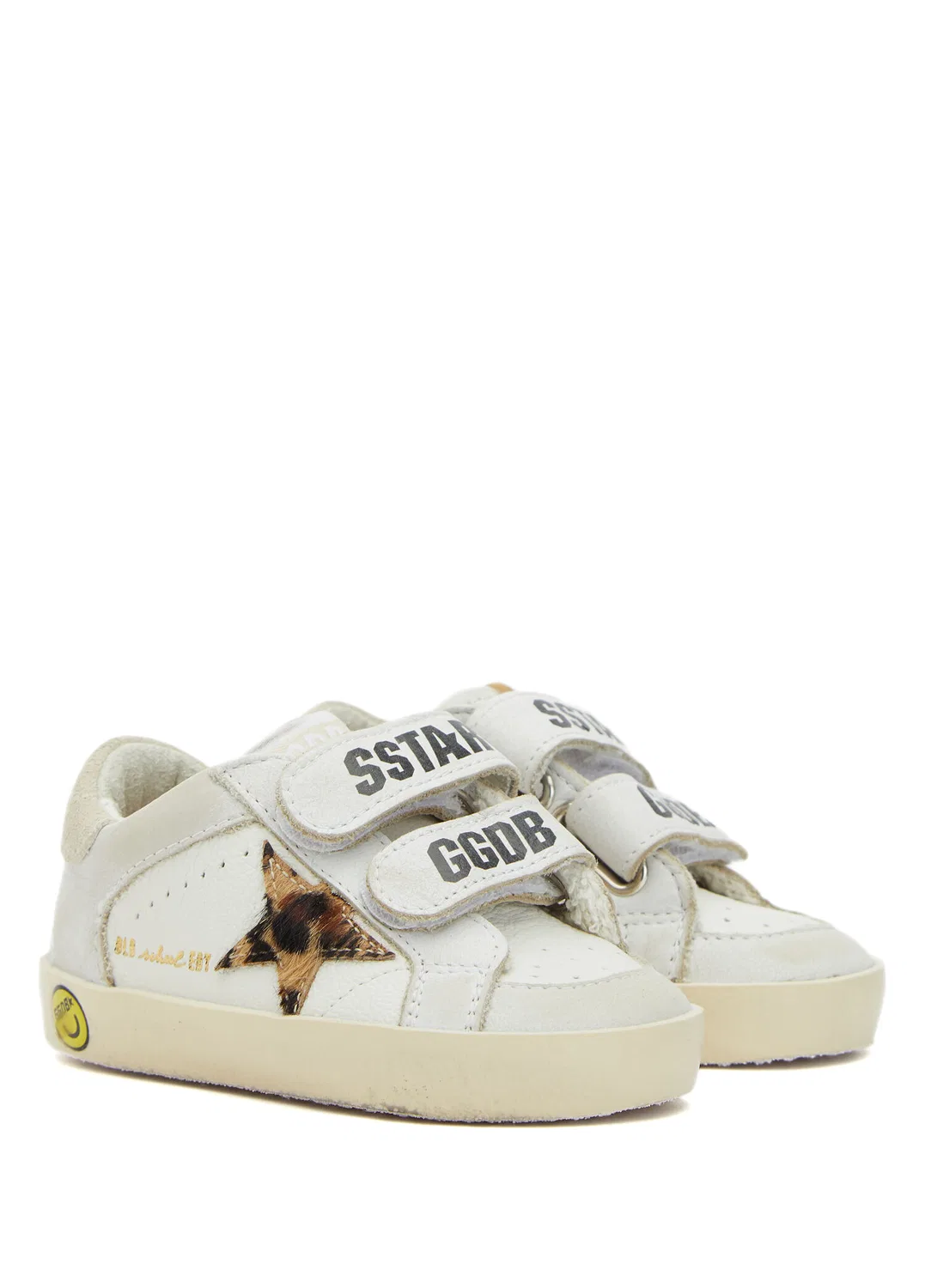 Кроссовки детские Golden Goose Old School, multicolor white — фото 2