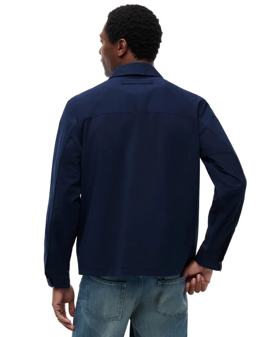 Мужская куртка-рубашка спортивная Tommy Hilfiger, Carbon Navy — фото 4