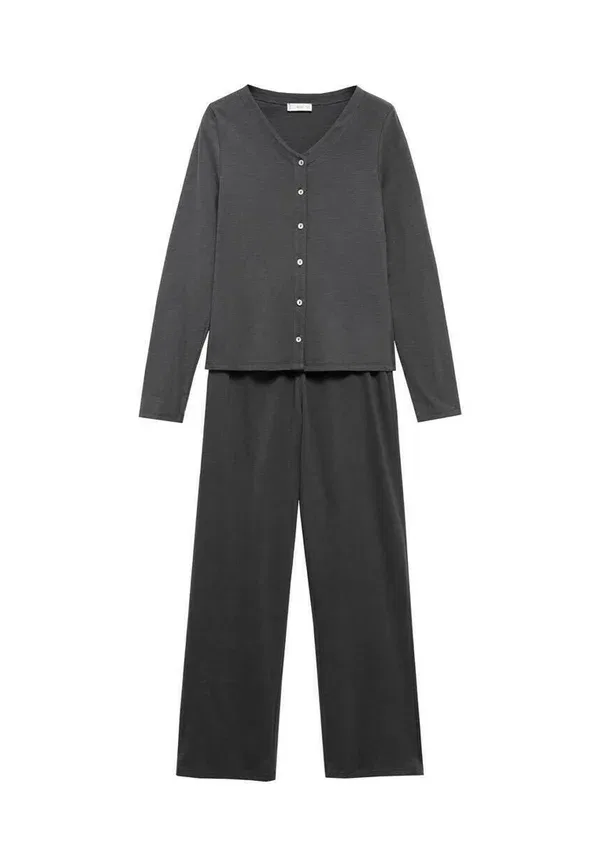 Подростковый пижамный комплект Mango Kids, серый — фото 4