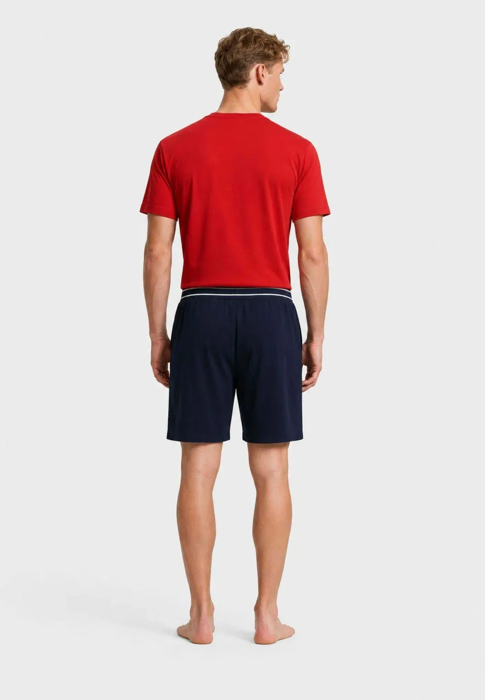 Пижамный комплект Pigiama uomo set - пижамный комплект Emporio Armani, Rosso Blu — фото 2