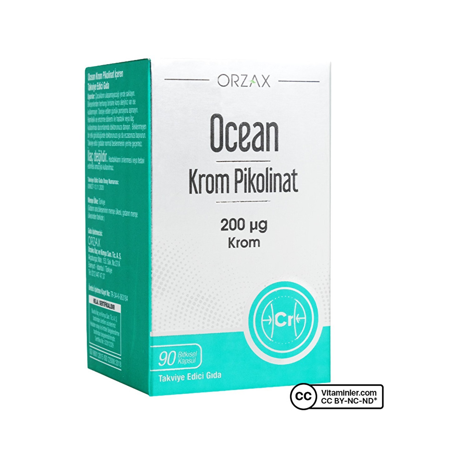 

Пиколинат хрома Ocean 200 мкг, 90 капсул