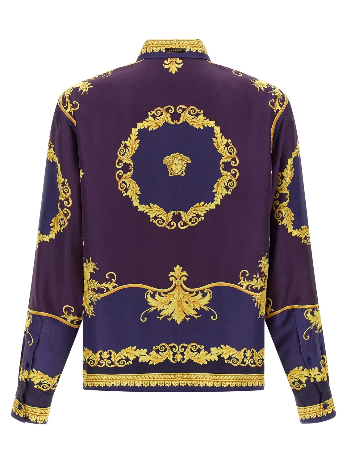Рубашка из твила Новое барокко VERSACE, мультиколор — фото 2