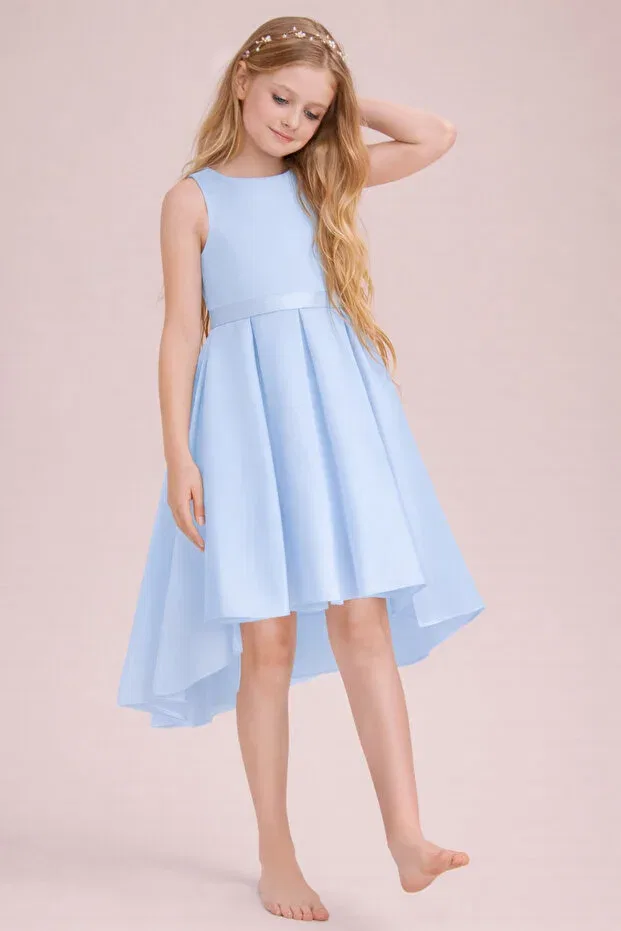 Детское платье для девочек с асимметричным кроем Nsmkidslife, Baby Blue