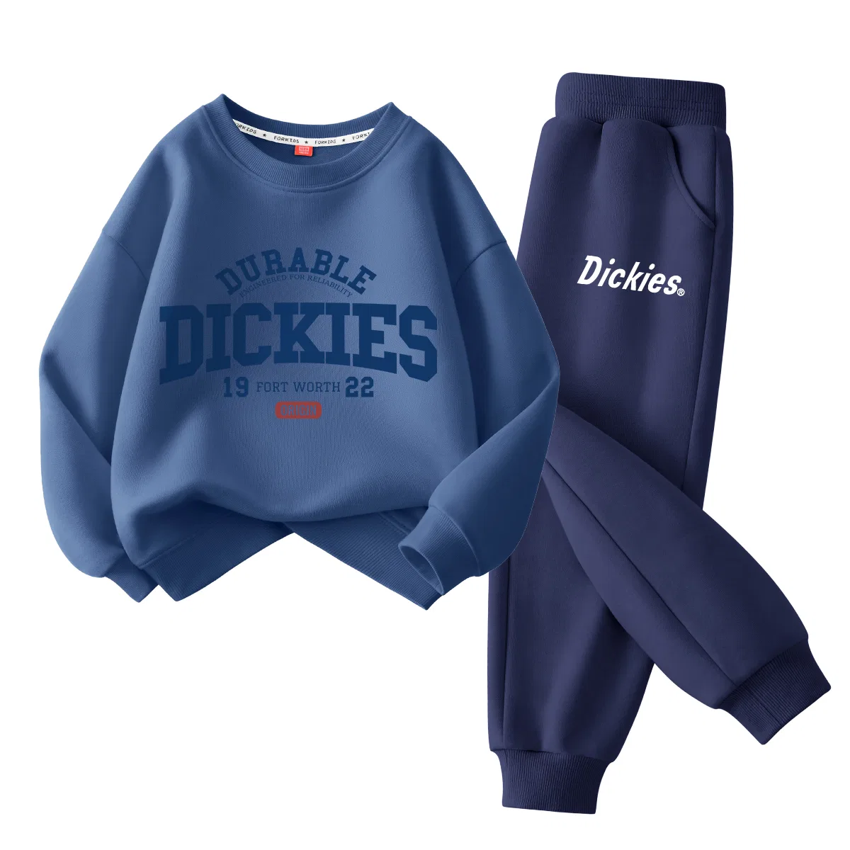 Детский спортивный костюм с круглым вырезом Dickies, Academy Standard Indigo+Slim B Standard K Black — фото 4