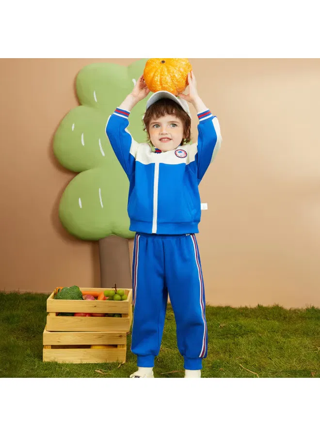 Комплект кардиган и джоггеры для мальчиков Peppa Pig, синий — фото 3