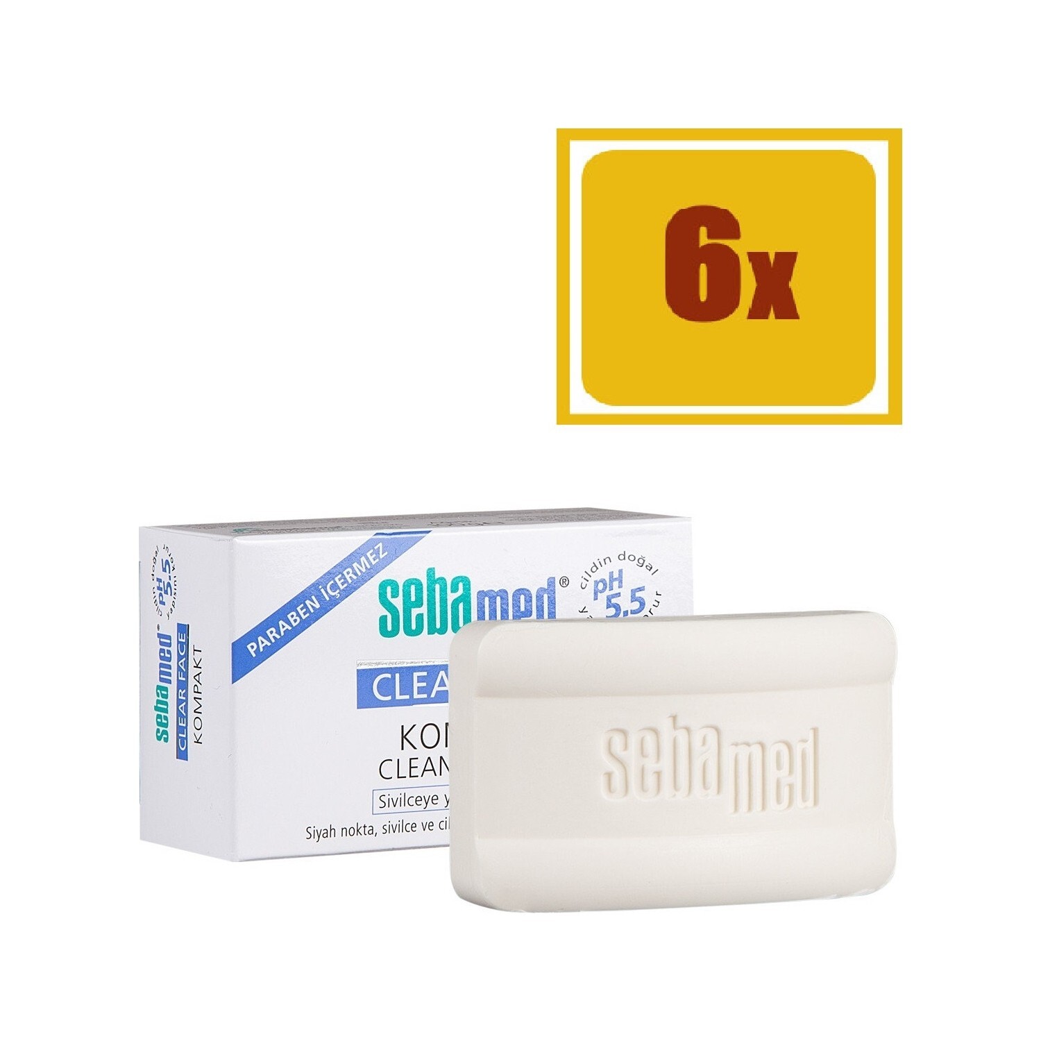 

Мыло Sebamed Clear Face, набор из 6 штук