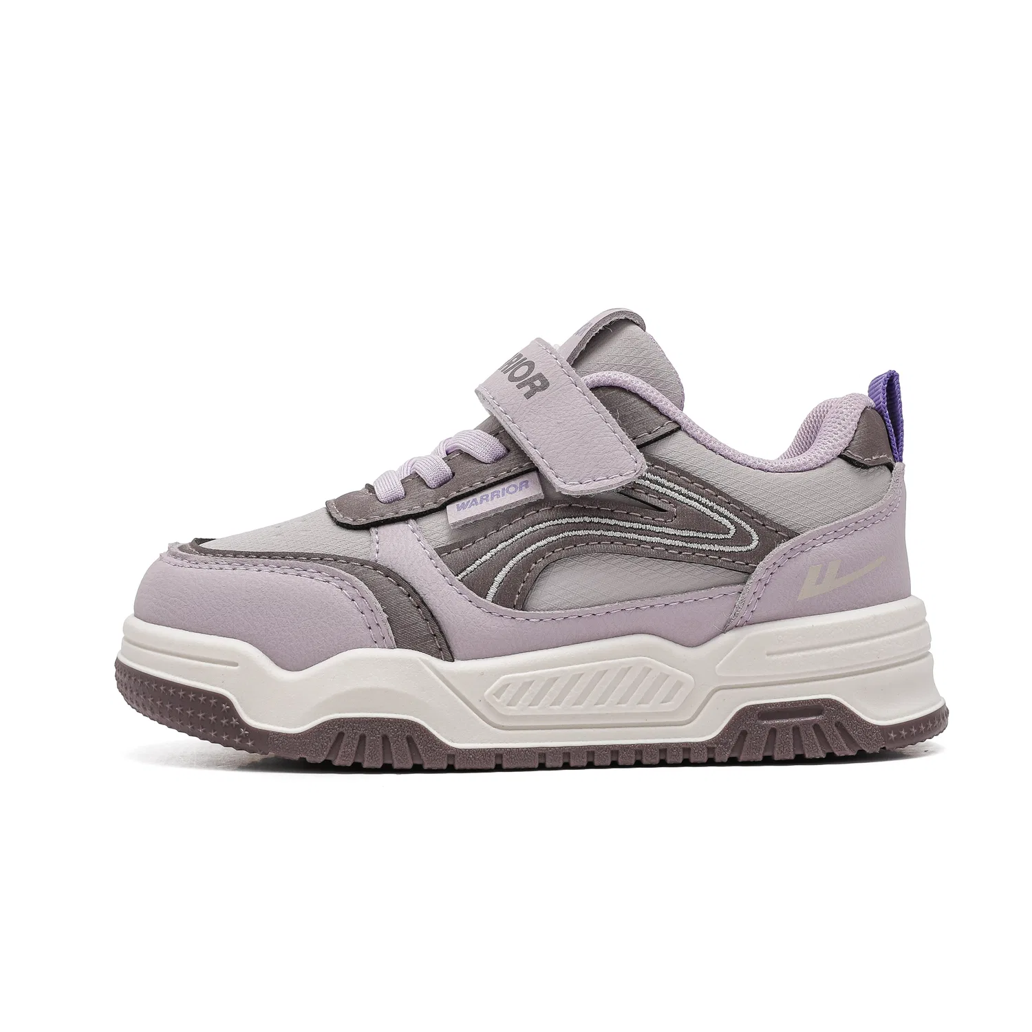 Детские кроссовки для скейтбординга с синтетической кожей WARRIOR, Light Purple/Taro Purple