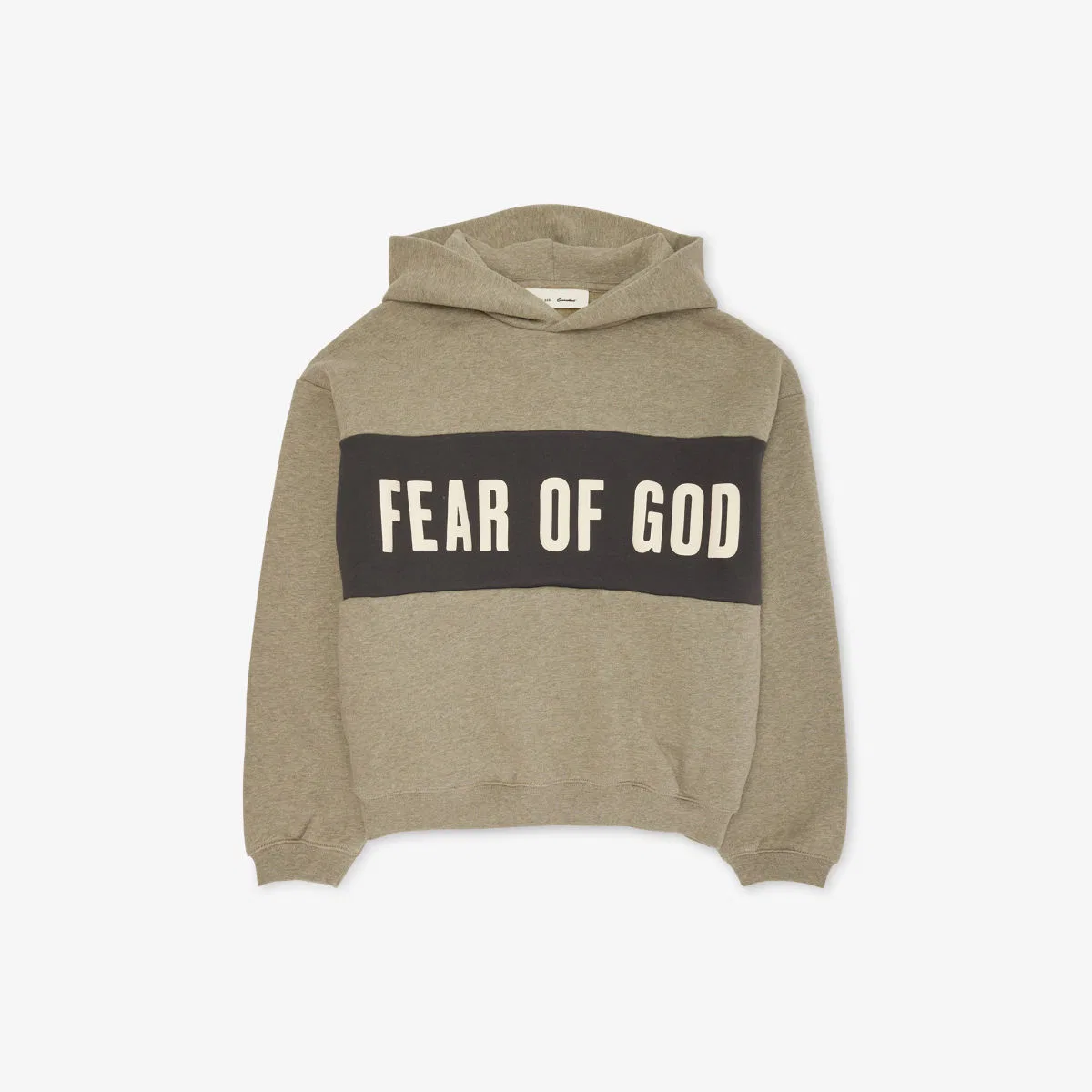 Укороченная толстовка свободного кроя из хлопкового флиса, возраст 2-14 лет Fear Of God Essentials, серый