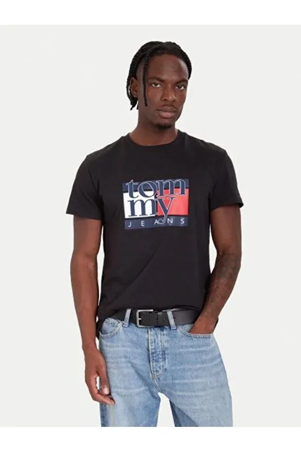 Мужская футболка с коротким рукавом Tommy Hilfiger, Black