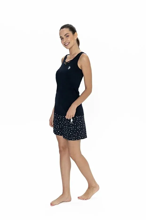 Женский пижамный комплект с коротким рукавом U.S. Polo Assn., Lacıvert — фото 2