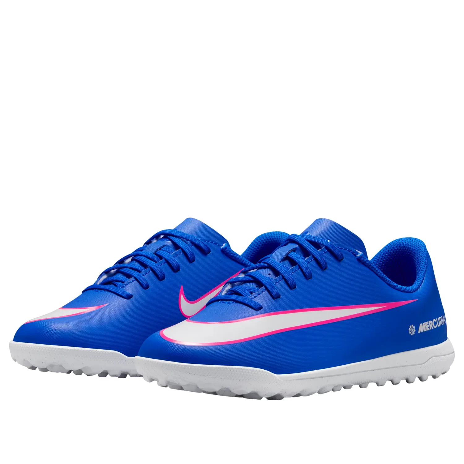 Детские бутсы для футбола с шнуровкой Mercurial Vapor 16 Club Nike, синий — фото 4