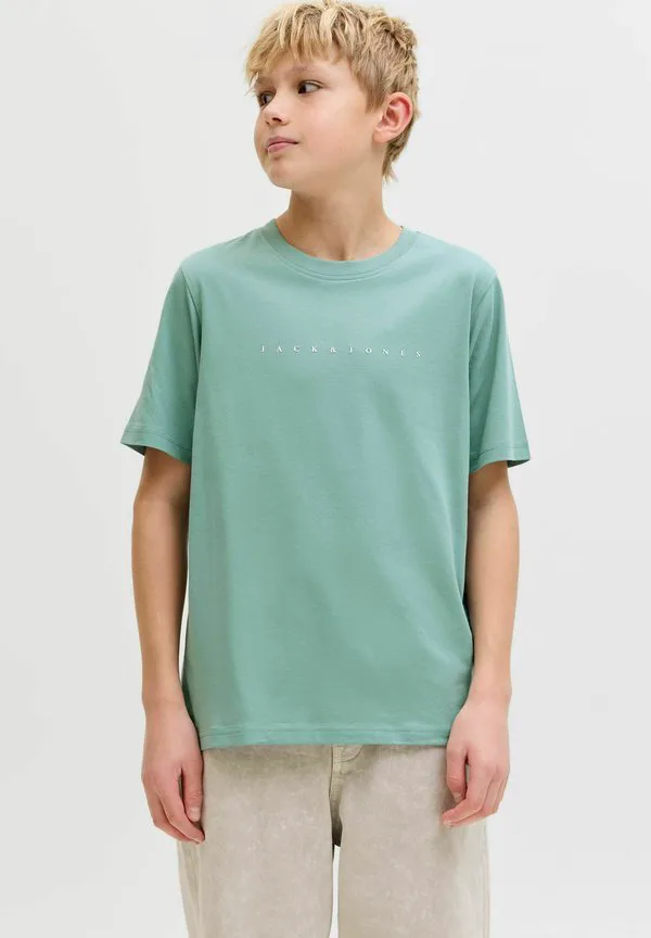 Футболка jjestar с принтом ss Jack & Jones Junior, Mineral Blue