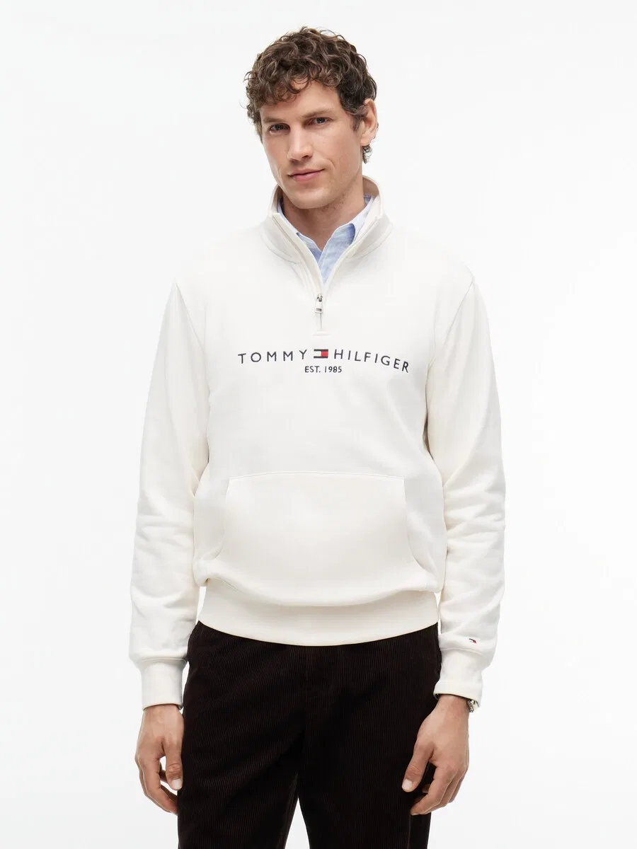 Толстовка TOMMY HILFIGER пастельно-желтого цвета — фото 2