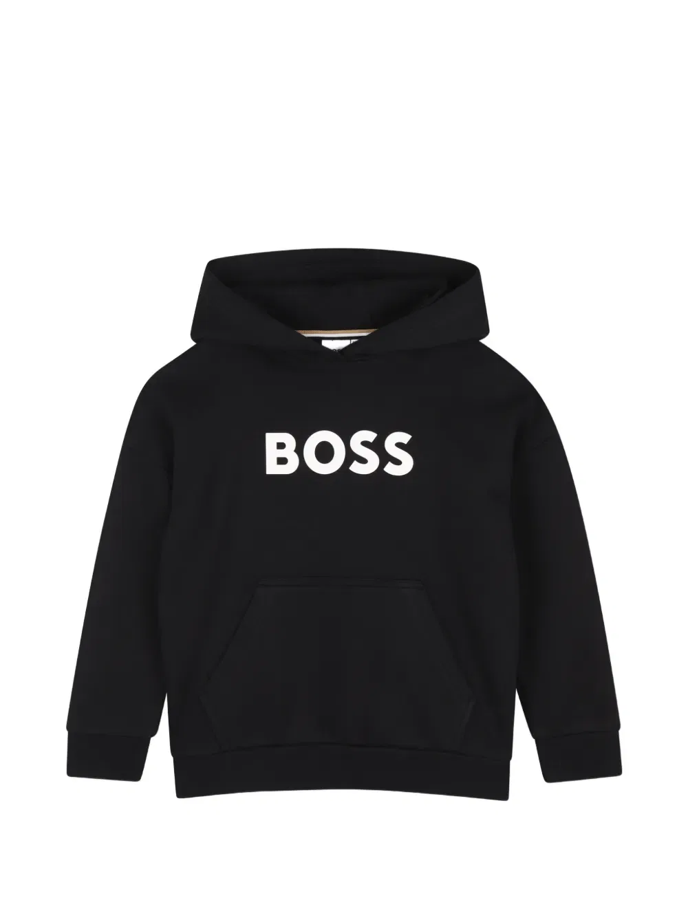 Худи с капюшоном BOSS Kidswear, черный