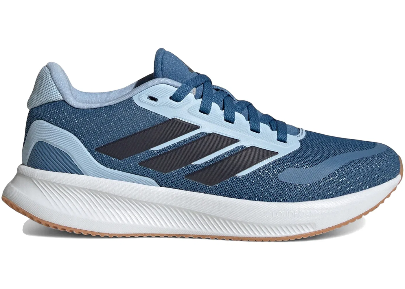 Детские кроссовки для бега с амортизацией Adidas Runfalcon 5, Dusky Ink/Legend Ink/Glow Blue