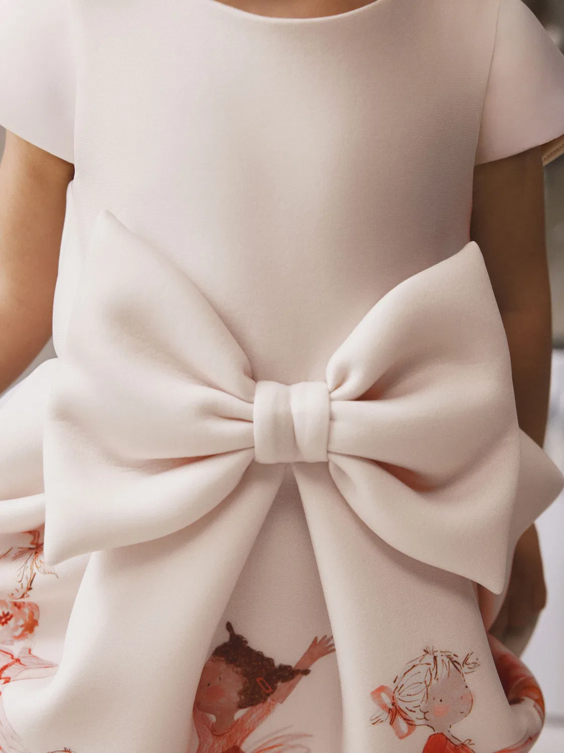 Платье для особых случаев с 3D бантом, Ballet Pink Scuba Occasion Next, Балетный розовый — фото 4