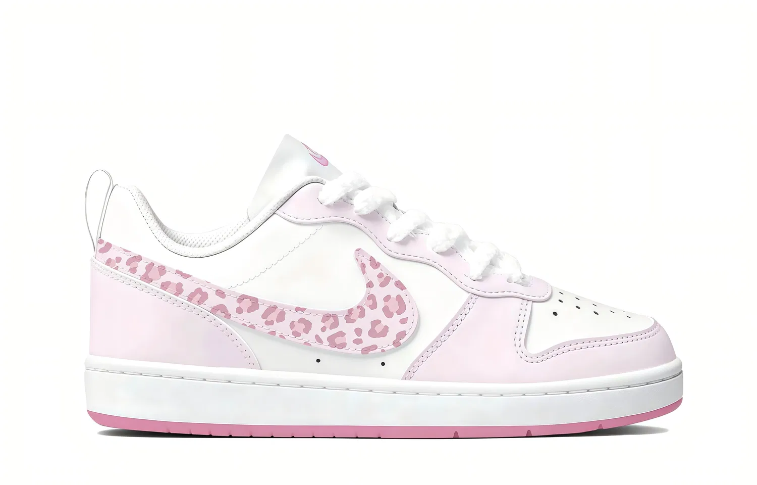 Детские кроссовки для скейтбординга с низким верхом Nike Court Borough 2, Pink — фото 4