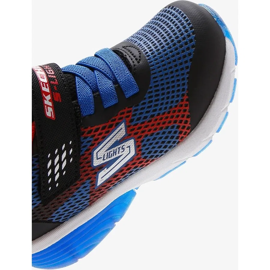Кроссовки с подсветкой S Lights бренда Skechers, Синий — фото 4
