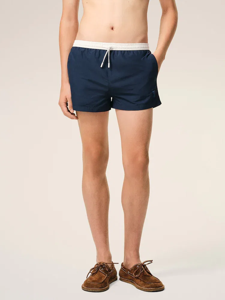 Шорты Bicolor Swimsuit от AMI PARIS, Encre — фото 2