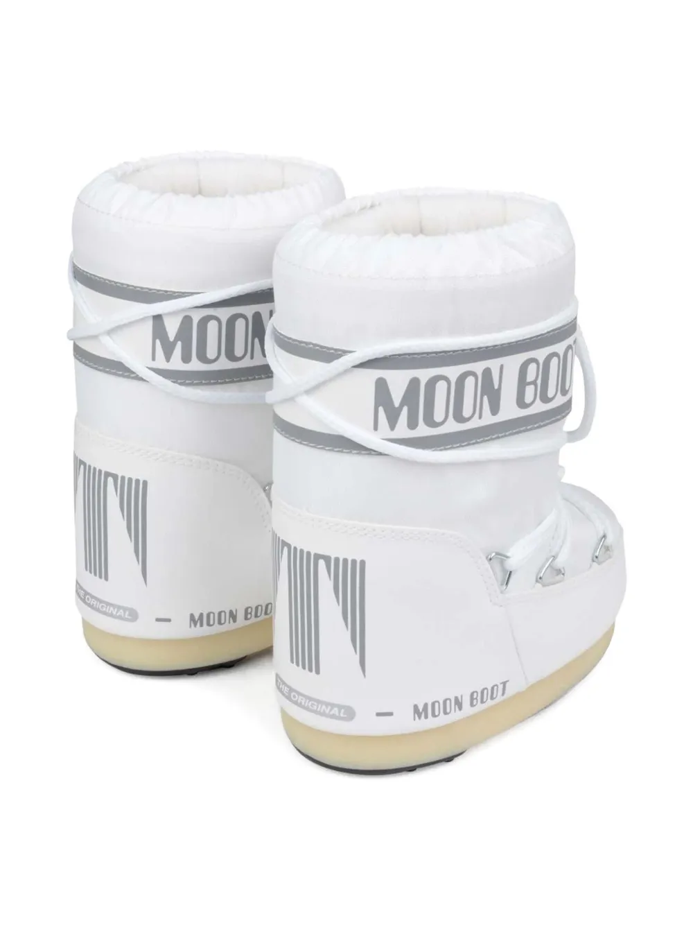Ботинки на шнуровке с логотипом Icon Moon Boot Kids, белый — фото 3