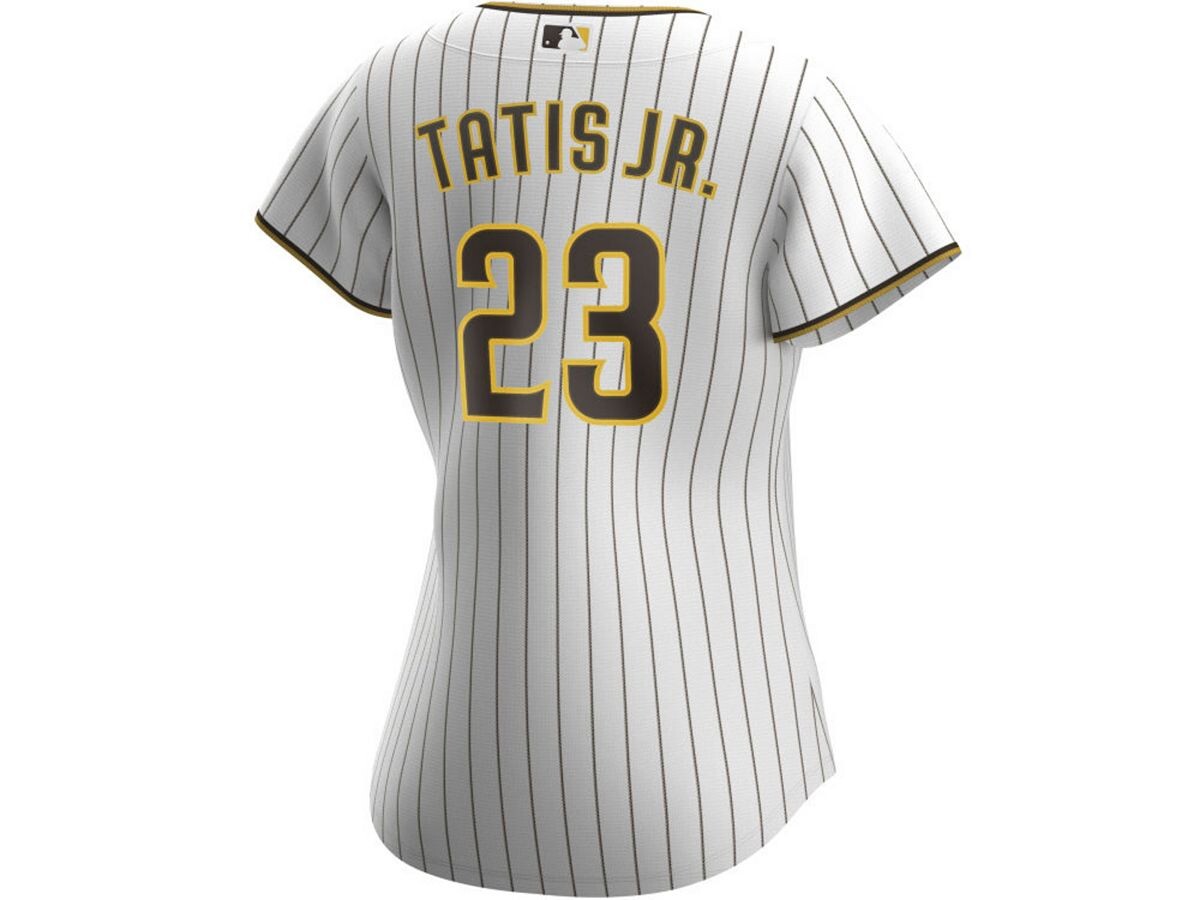 Официальная копия джерси игрока san diego padres для женщин - fernando tatis jr. Nike, белый