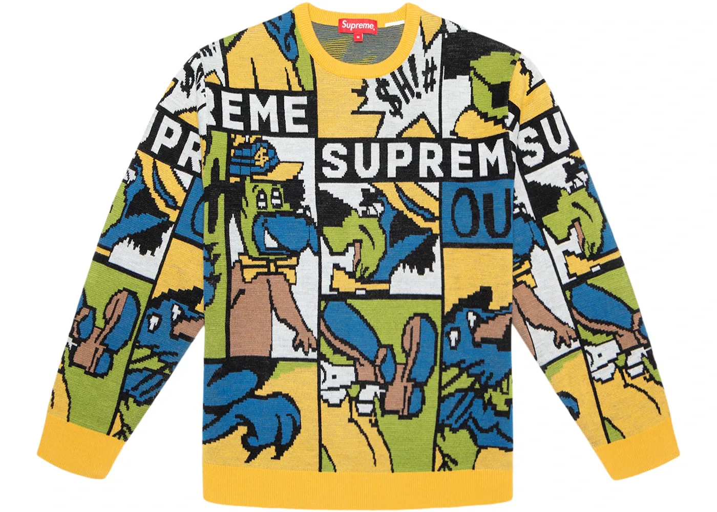 Мужской свитер с принтом Supreme SS20, Multicolor