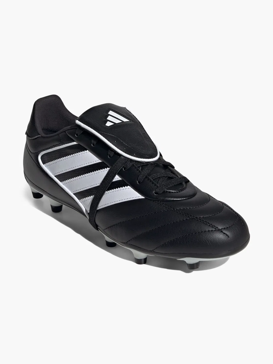 Женские футбольные бутсы с кожаным верхом Adidas, черный — фото 4