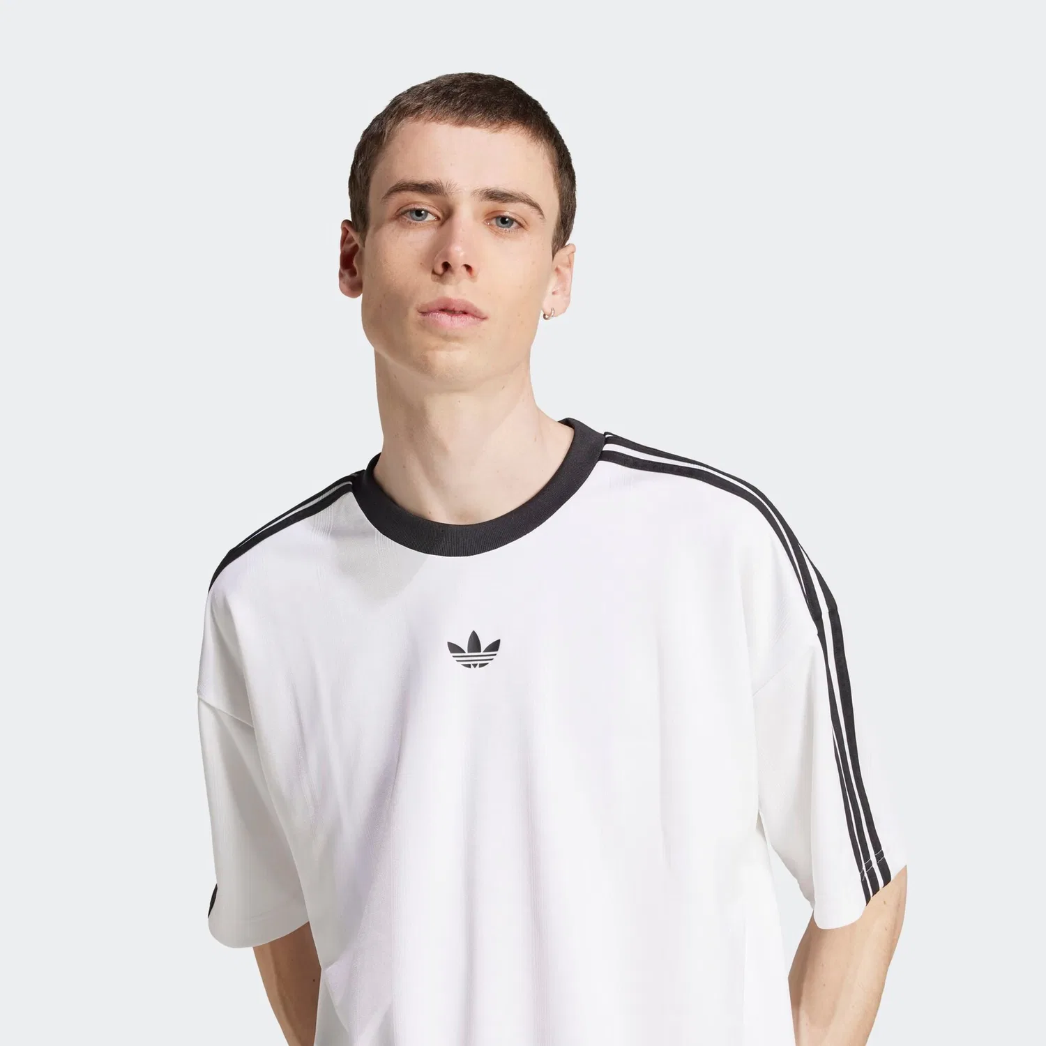 Мужская футболка с принтом Adidas Originals, White/Black — фото 3