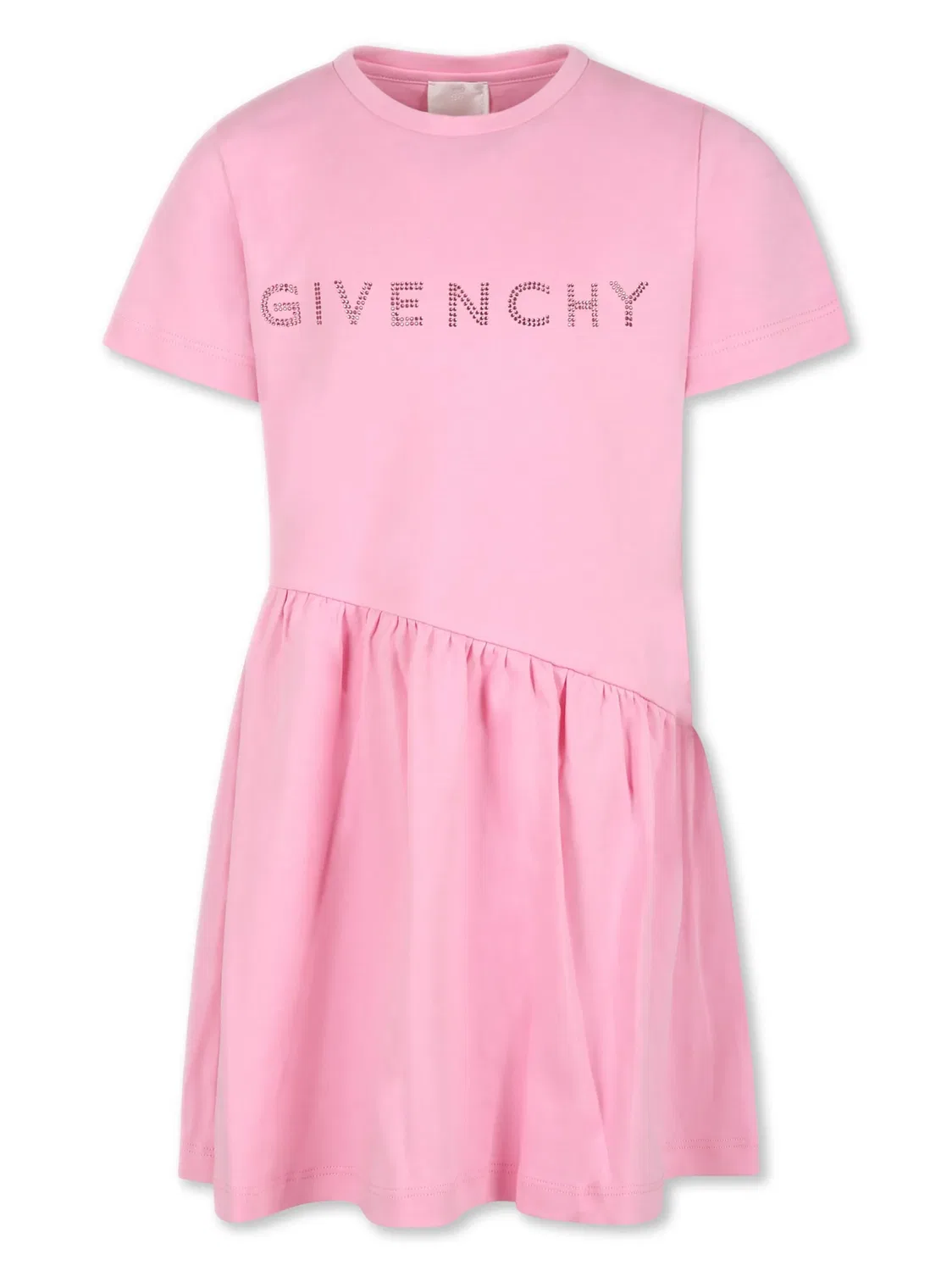 Платье из хлопка с логотипом Givenchy, розовый
