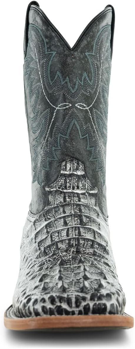 Мужские сапоги Soto Caiman Nuca с квадратным носком H4019 Soto Boots, черный — фото 4
