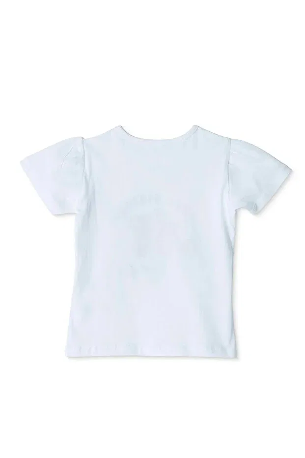 Детская футболка для девочек хлопковая Hellobaby, Ecru Ebebek Hello Baby — фото 2