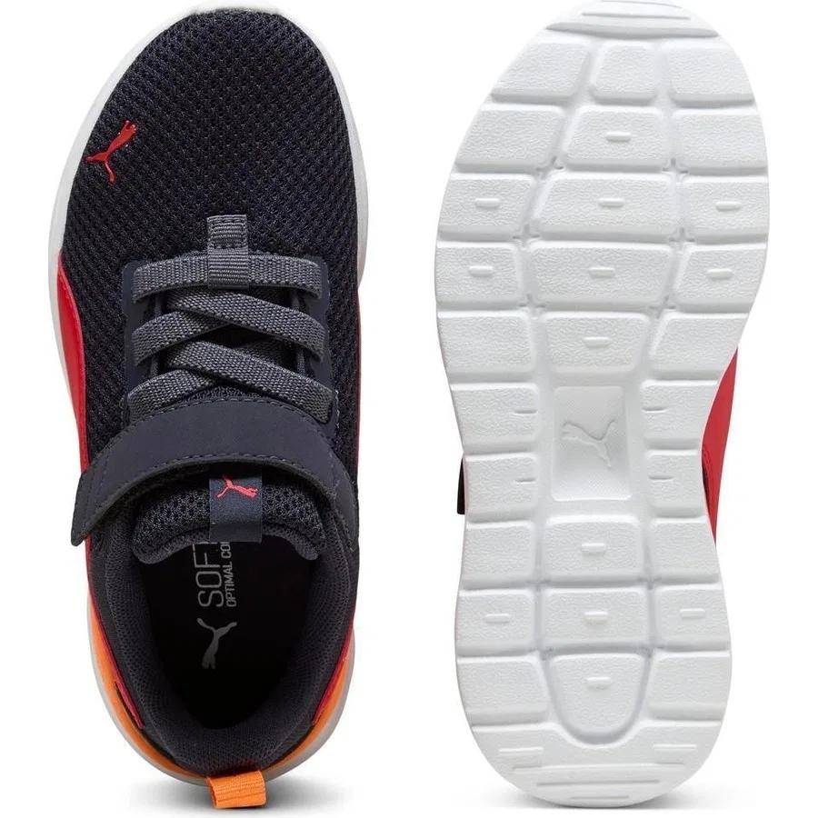 Детские кроссовки на липучках Anzarun Lite AC+ PS Puma, Красный — фото 3