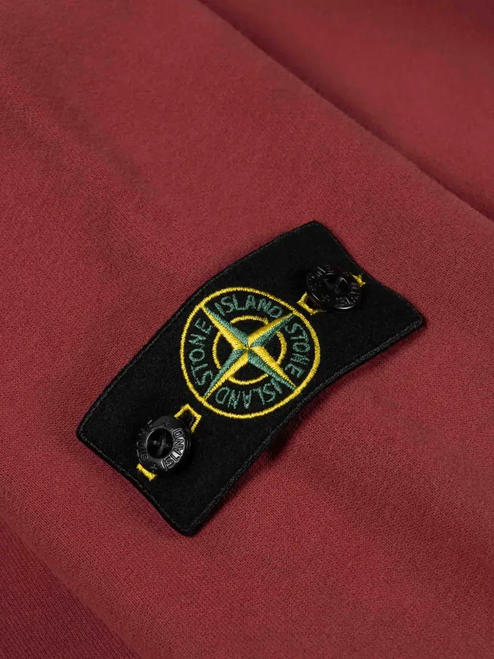 Худи с нашивкой в виде компаса Stone Island Junior, красный — фото 2