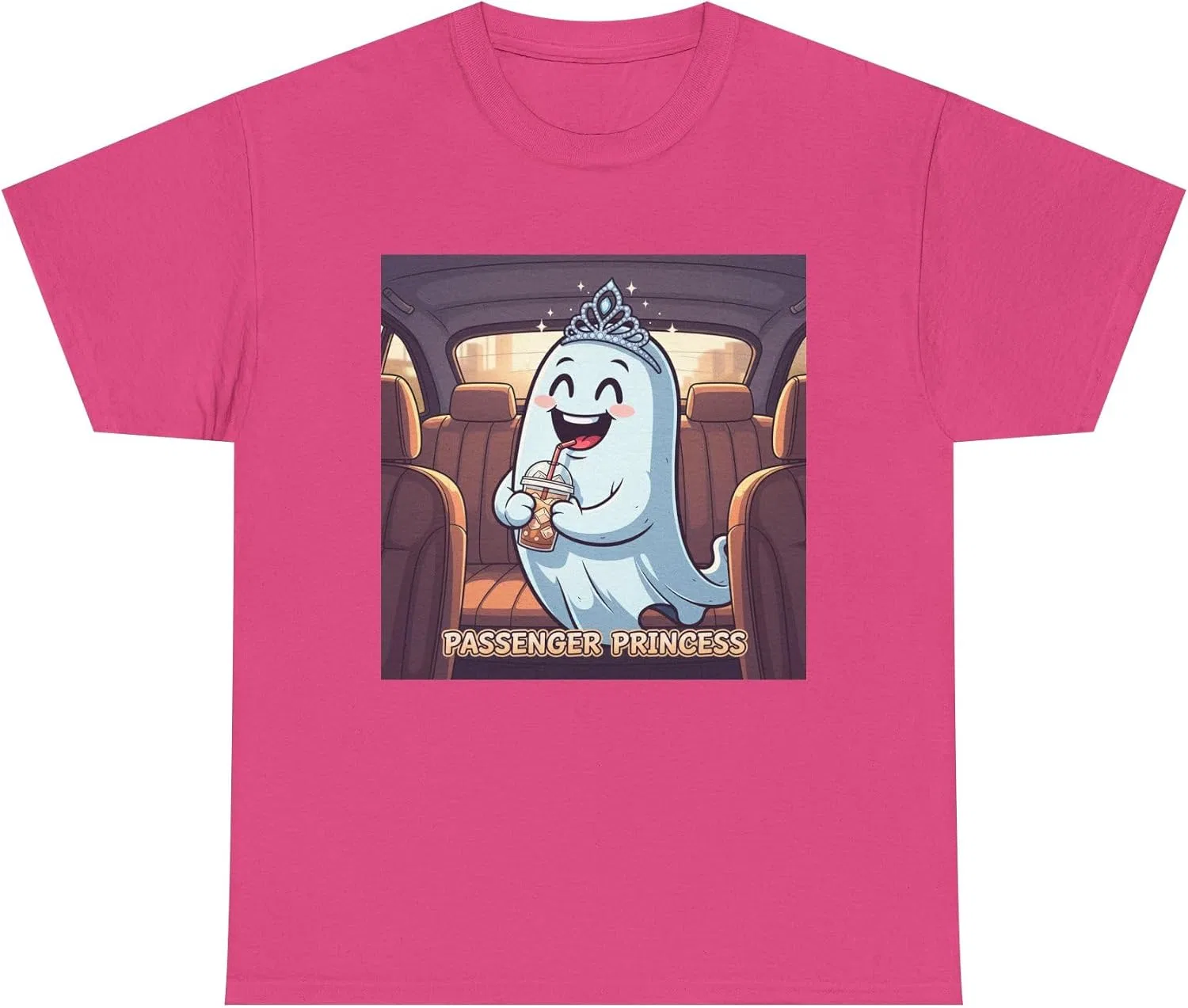 Женская футболка с принтом Passenger Princess Heavy Cotton Tee, Heliconia