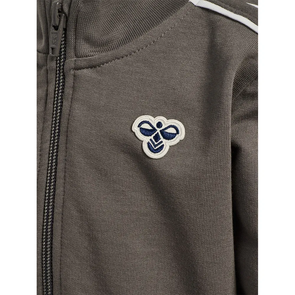 Детский спортивный костюм для девочек из органического хлопка Hummel Mini CO Regular, Grey — фото 4
