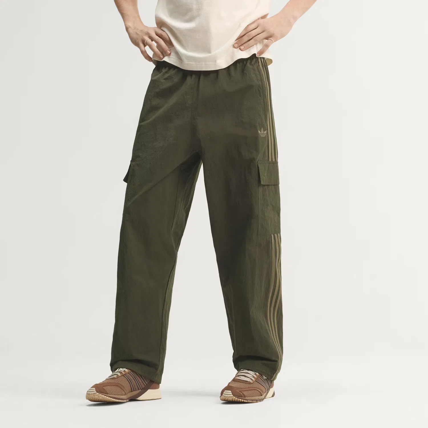 Мужские брюки карго свободного кроя Adicolor Classics 3-Stripes Cargo Adidas Originals, Night Cargo — фото 3