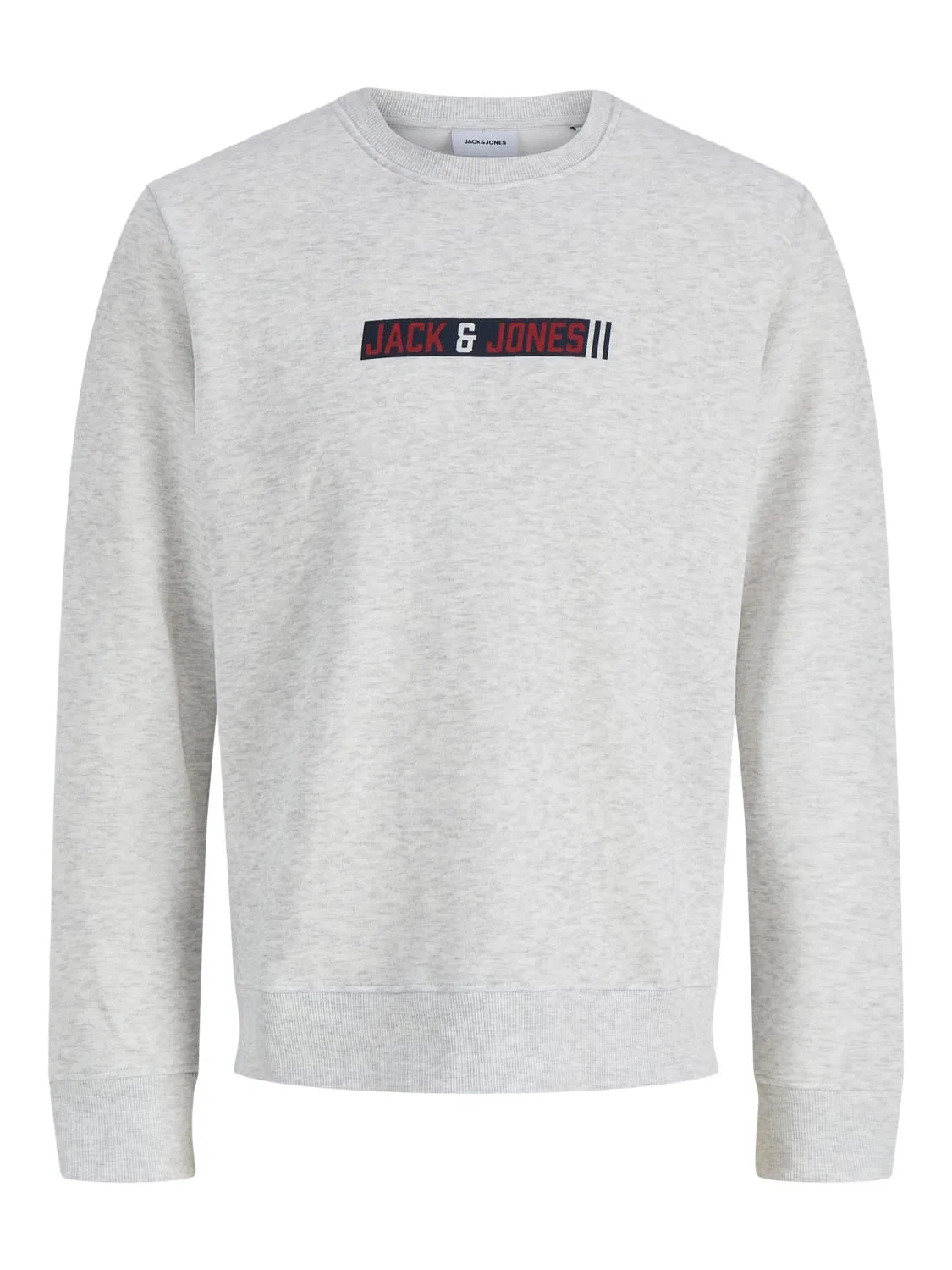 Свитшот с круглым вырезом Jjmunk Jack & Jones Junior, белый меланж