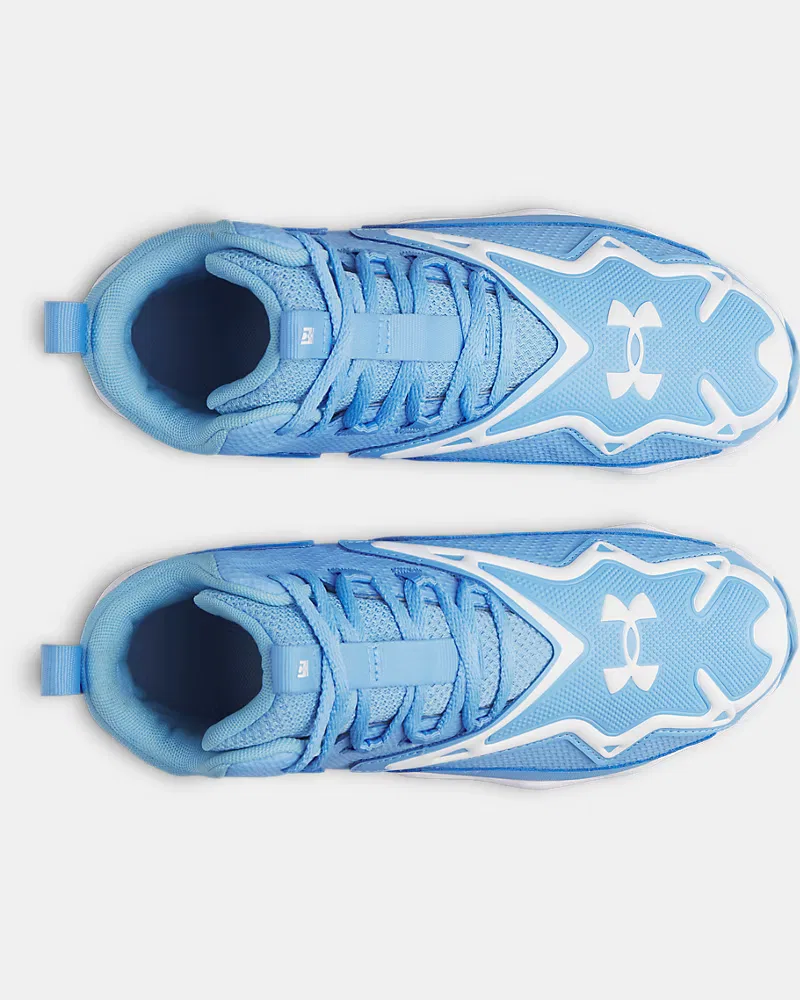 Детские бейсбольные шиповки с амортизацией EVA UA Harper 11 RM Jr. UnderArmour, Horizon Blue/White — фото 3