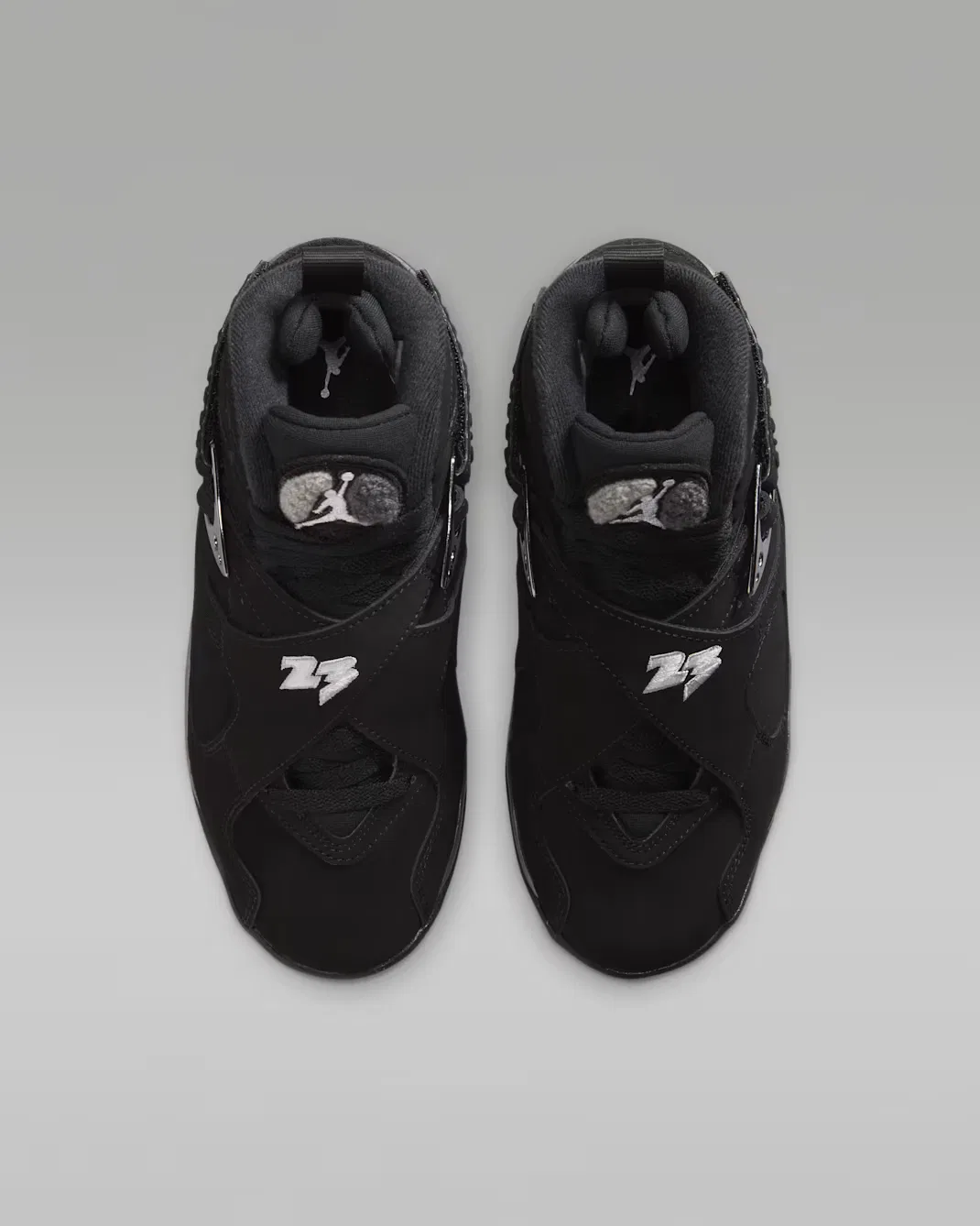Кроссовки для детей постарше Air Jordan 8 Retro "Chrome", Black/Light Graphite/White — фото 4