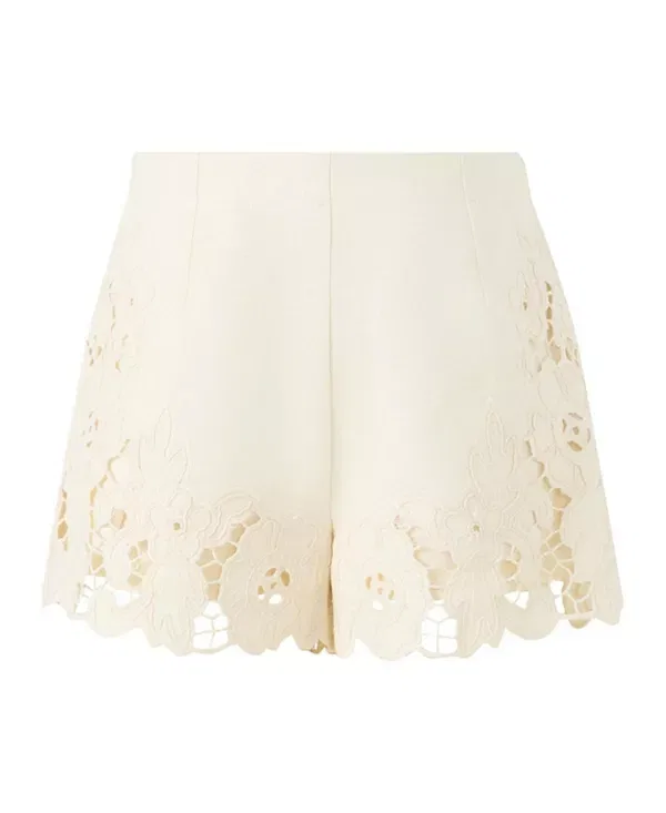 Детские шорты для девочек с вышивкой Kaitlyn Embroidered Marlo Kids, Creme
