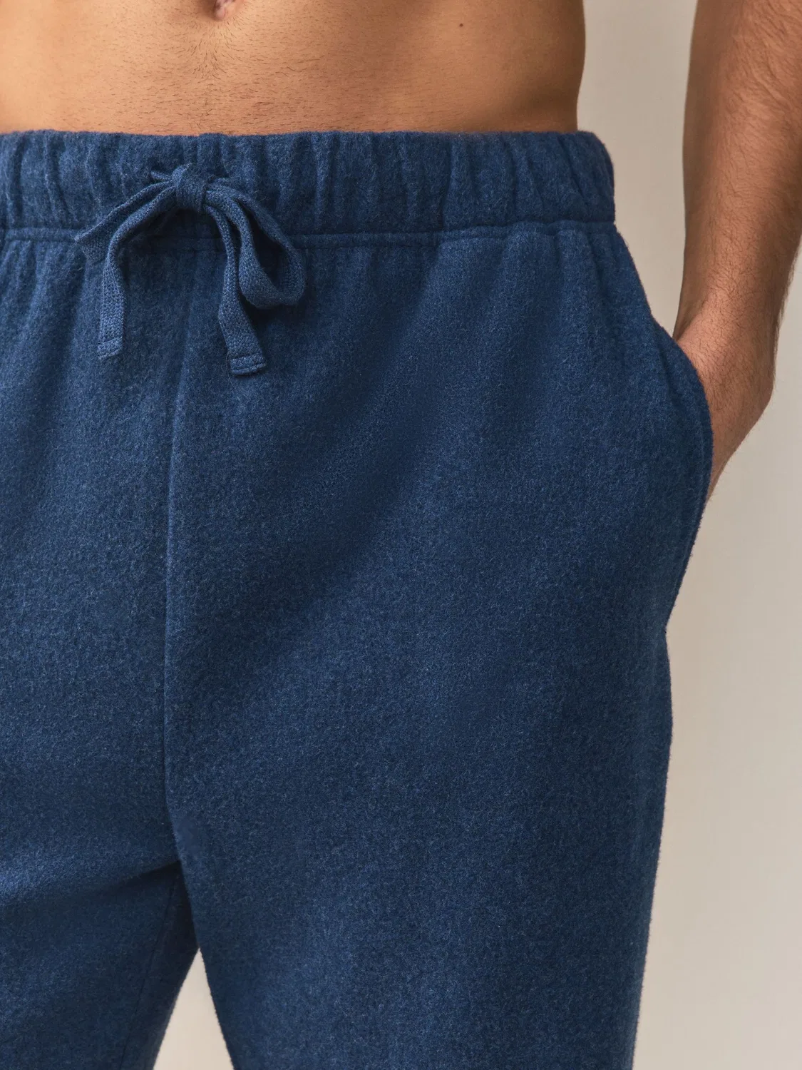Джоггеры флисовые Relaxed Fit Next, темно-синий — фото 4